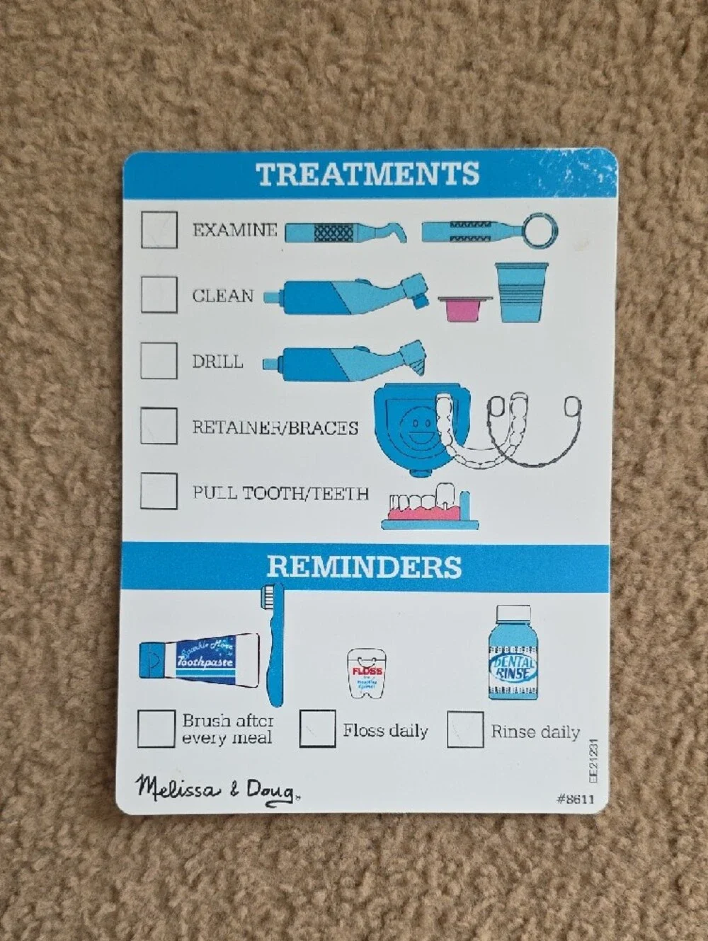 Melissa & Doug Children's Dental Play Kit - Blue